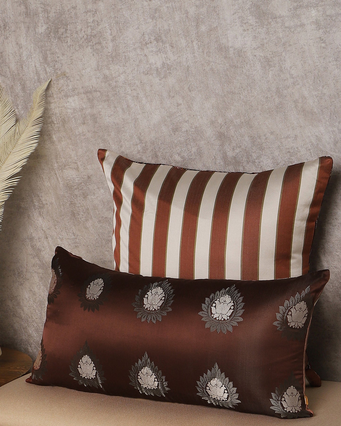 Tankhama Gyasar Silk Cushion Cover