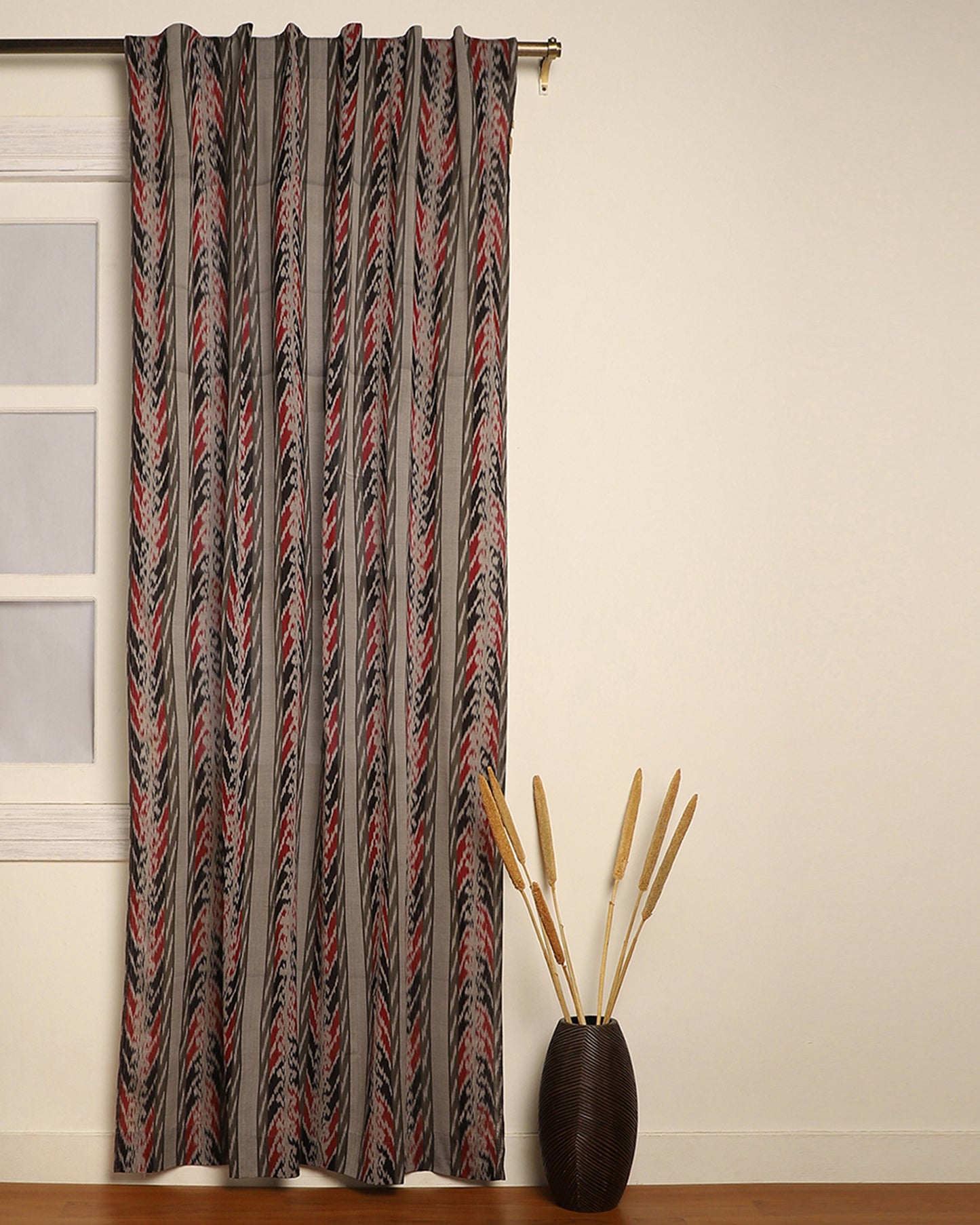Shalena Warp Ikat Cotton Curtain