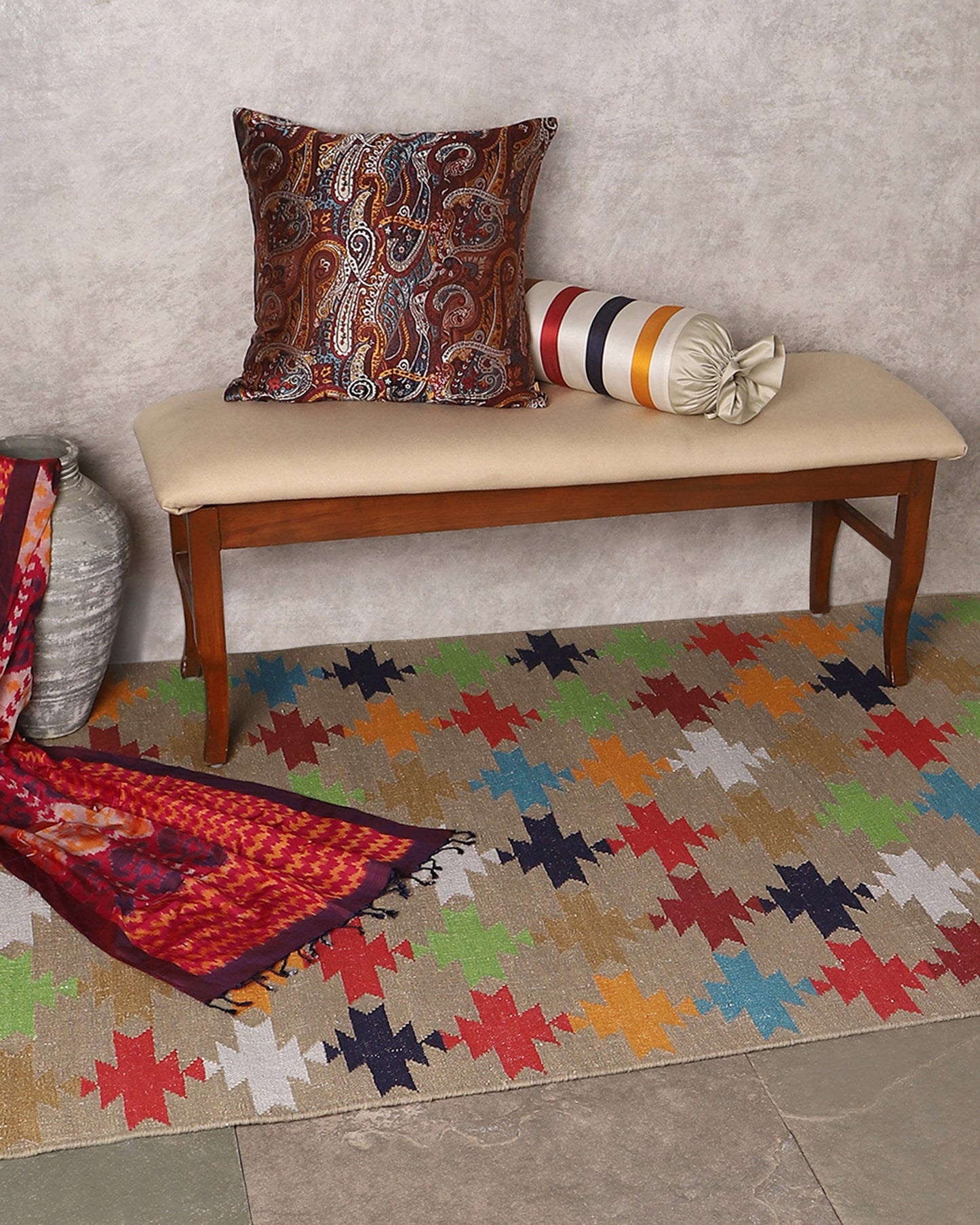 Rangoli Panja Cotton Rug