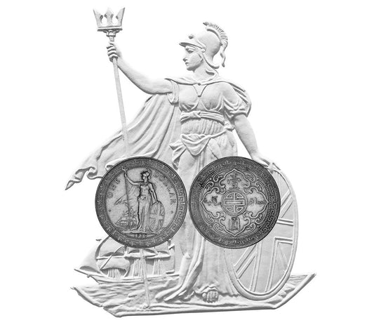 Original British Trade Dollar Silver Coin