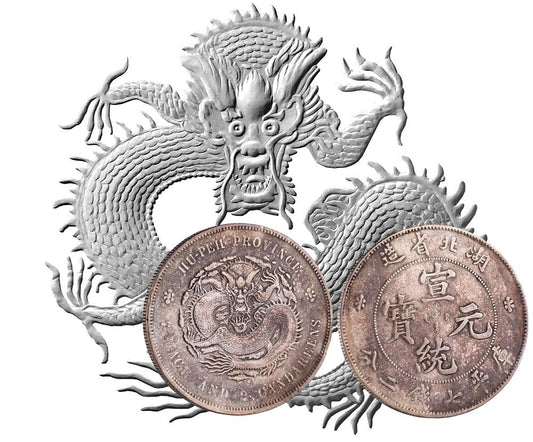 Original Chinese Silver 'Dragon Dollar'