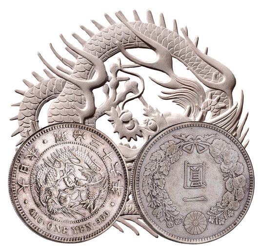 Original Japanese 1 Yen Silver coin